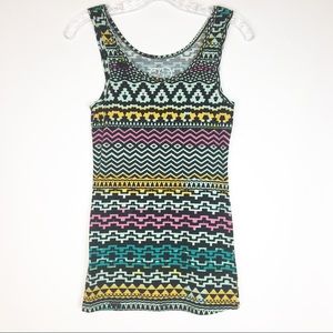 Rue 21 Graphic Aztec Print Tank . Never worn